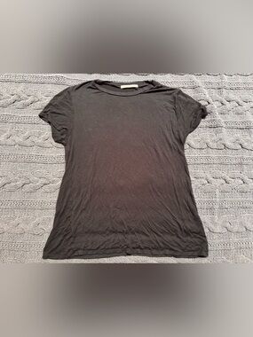 Active Basic Small Black Crewneck Women's T-Shirt